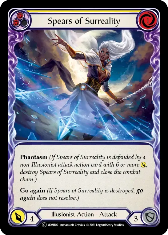 Spears of Surreality (Yellow) from Monarch - Unlimited - Flesh and Blood
