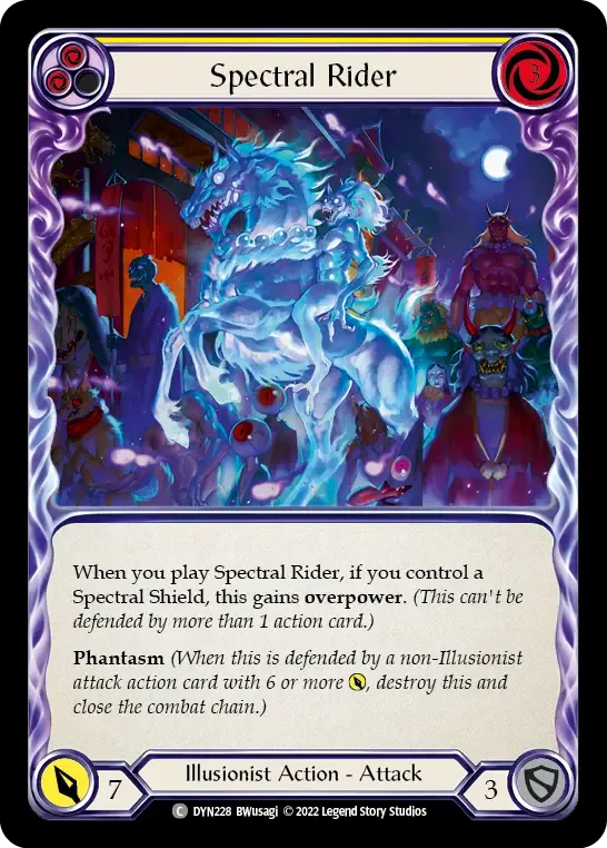 Spectral Rider (Yellow) — Dynasty — Flesh and Blood