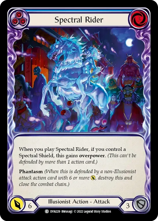 Spectral Rider (Blue) — Dynasty — Flesh and Blood