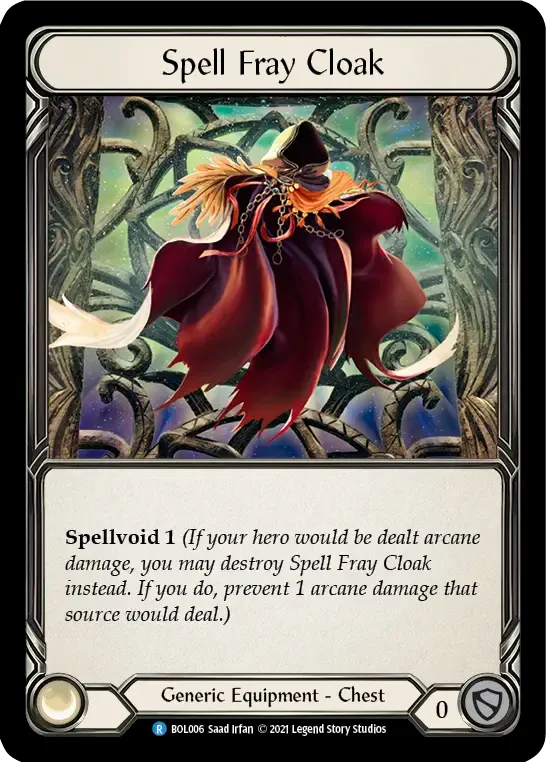 Spell Fray Cloak — Boltyn - Blitz Deck — Flesh and Blood