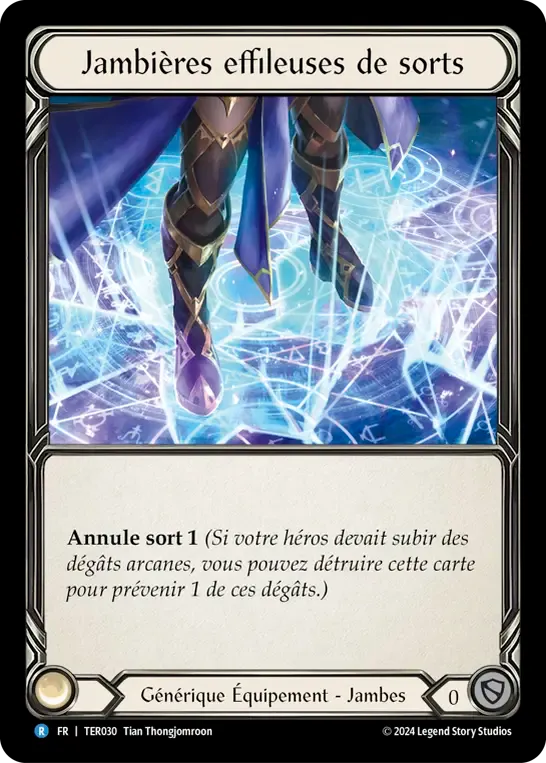 Jambières effileuses de sorts — 1st Strike - Terra — Flesh and Blood