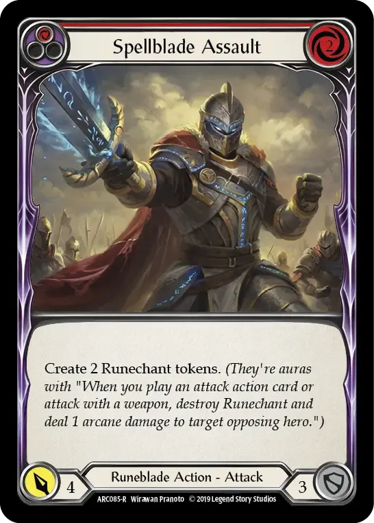 Spellblade Assault (Red) — Arcane Rising — Flesh and Blood