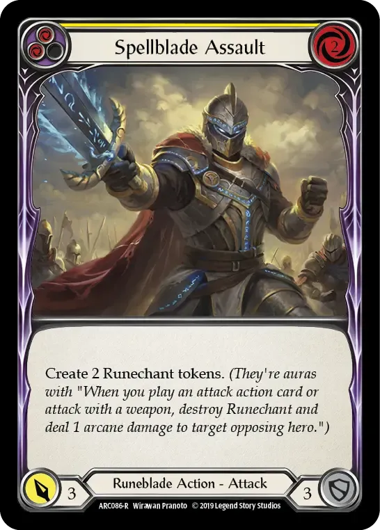 Spellblade Assault (Yellow) — Arcane Rising — Flesh and Blood