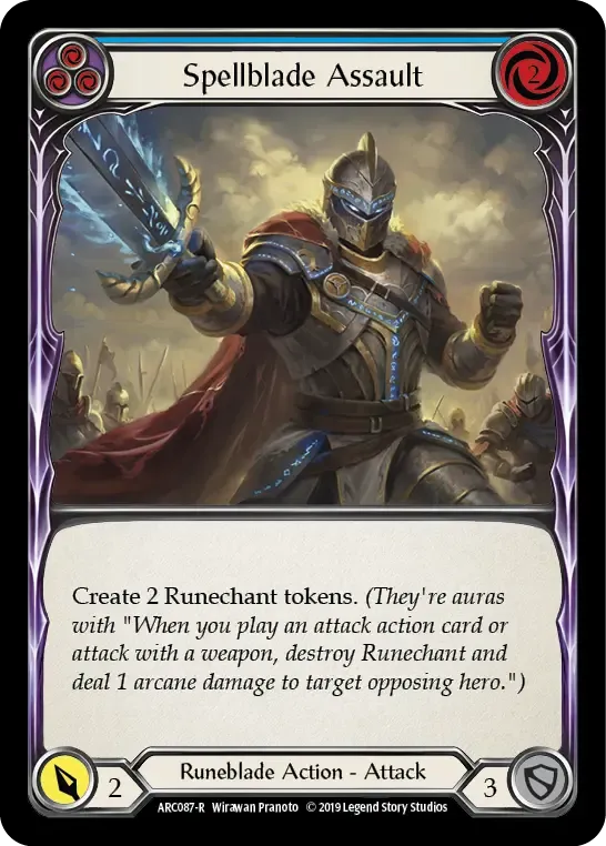 Spellblade Assault (Blue) — Arcane Rising — Flesh and Blood