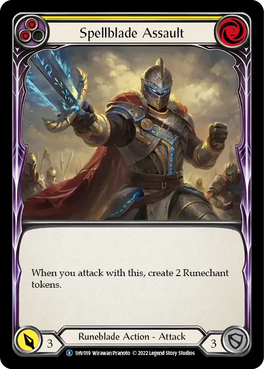 Spellblade Assault (Yellow) — Viserai - Blitz Deck — Flesh and Blood