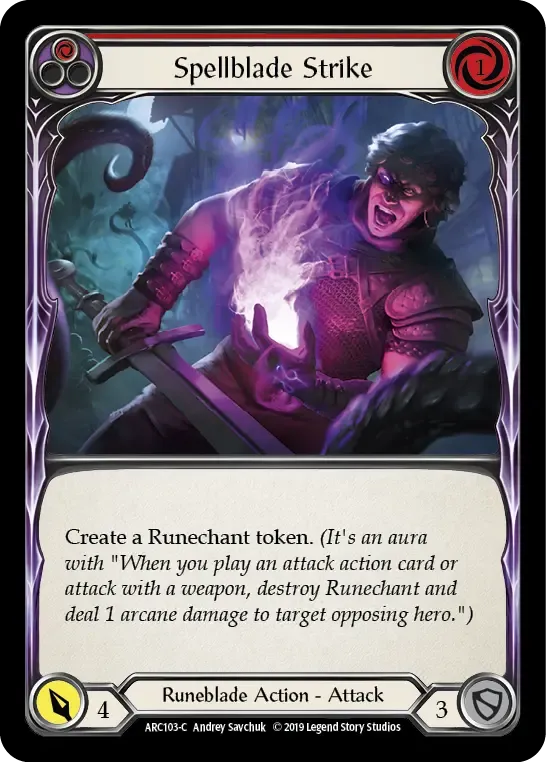 Spellblade Strike (Red) — Arcane Rising — Flesh and Blood