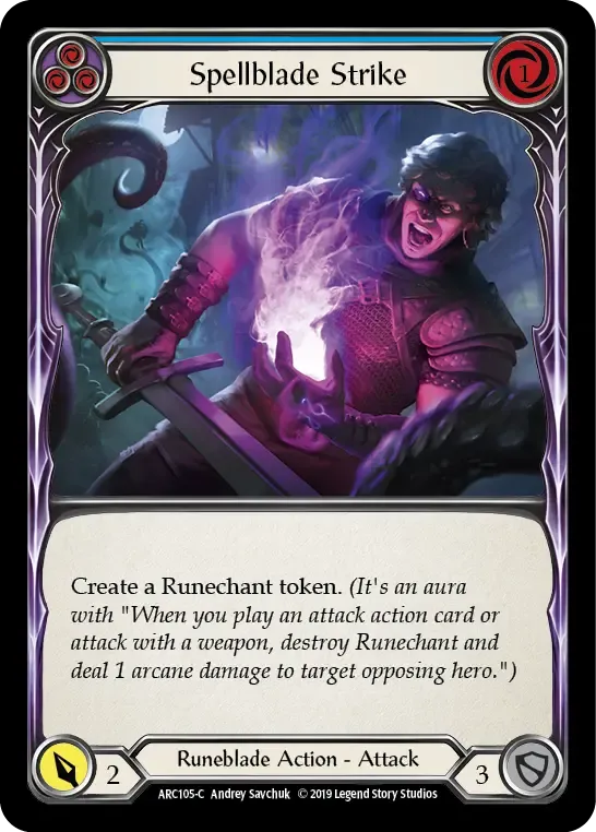 Spellblade Strike (Blue) — Arcane Rising — Flesh and Blood