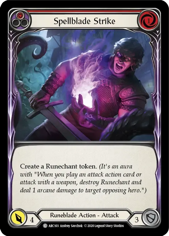 Spellblade Strike (Red) — Arcane Rising - Unlimited — Flesh and Blood