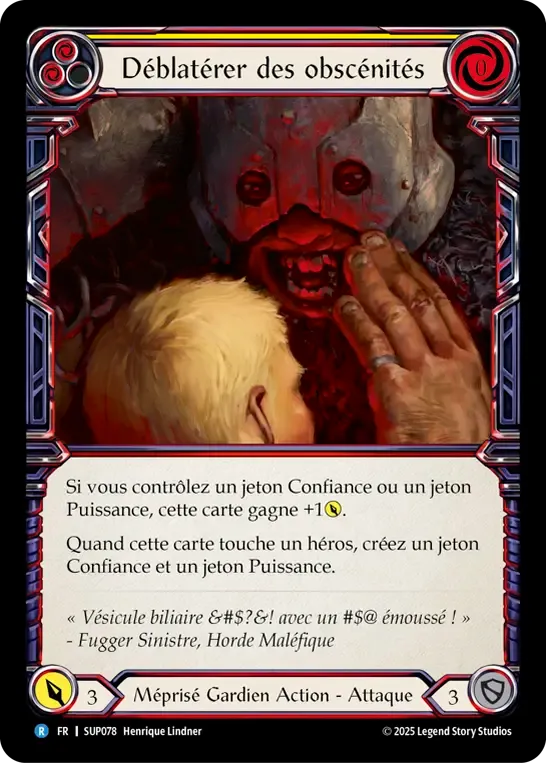 Déblatérer des obscénités — Super Slam — Flesh and Blood