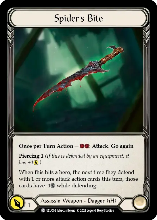 Spider's Bite from Uzuri - Blitz Deck - Flesh and Blood