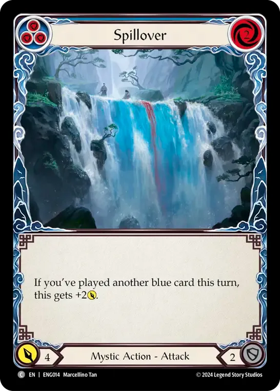 Spillover (Blue) from Enigma - Blitz Deck - Flesh and Blood