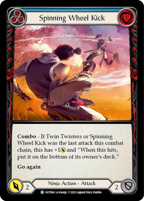 Spinning Wheel Kick (Blue) — Outsiders — Flesh and Blood