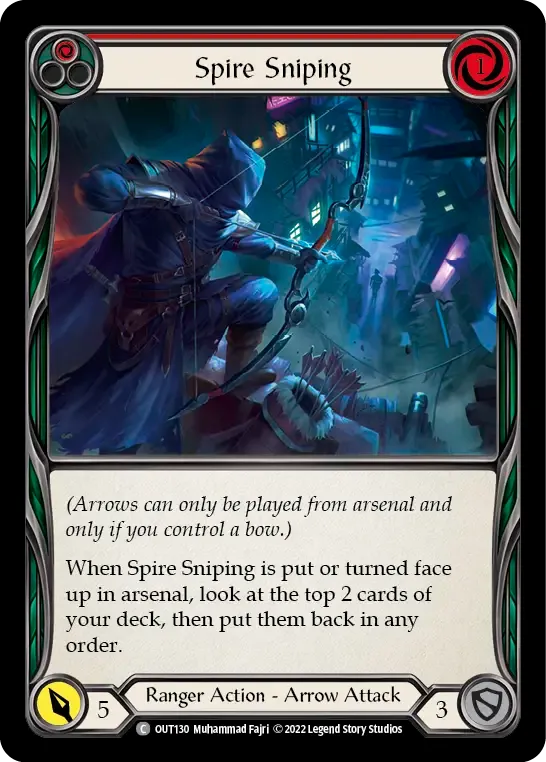 Spire Sniping (Red) — Outsiders — Flesh and Blood