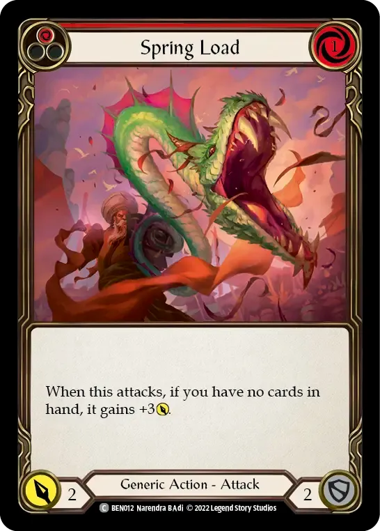 Spring Load (Red) — Benji - Blitz Deck — Flesh and Blood