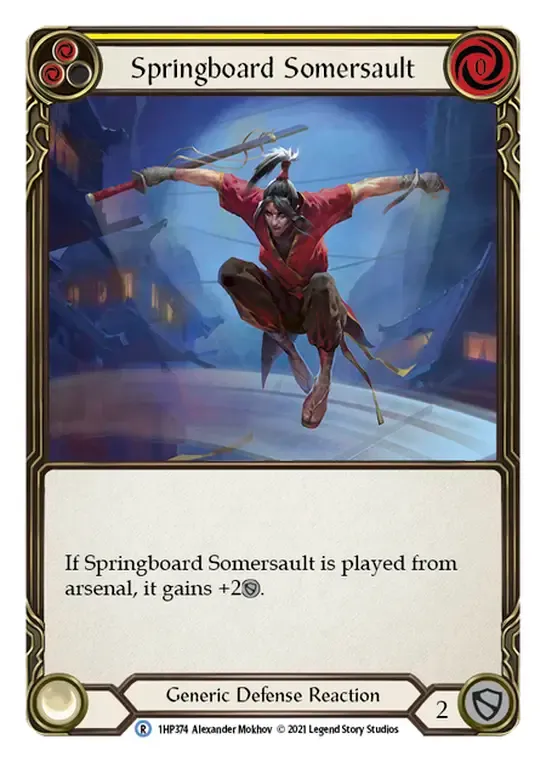 Springboard Somersault (Yellow) — History Pack 1 — Flesh and Blood
