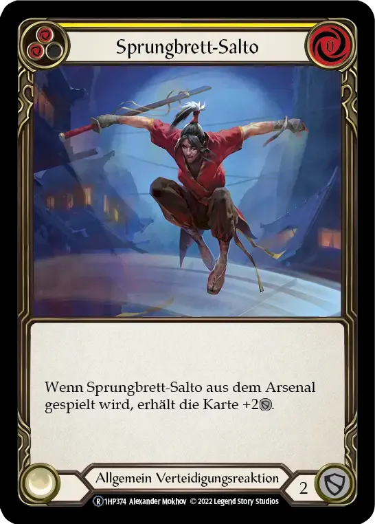 Springboard Somersault (Yellow) — History Pack 1 - Black Label — Flesh and Blood