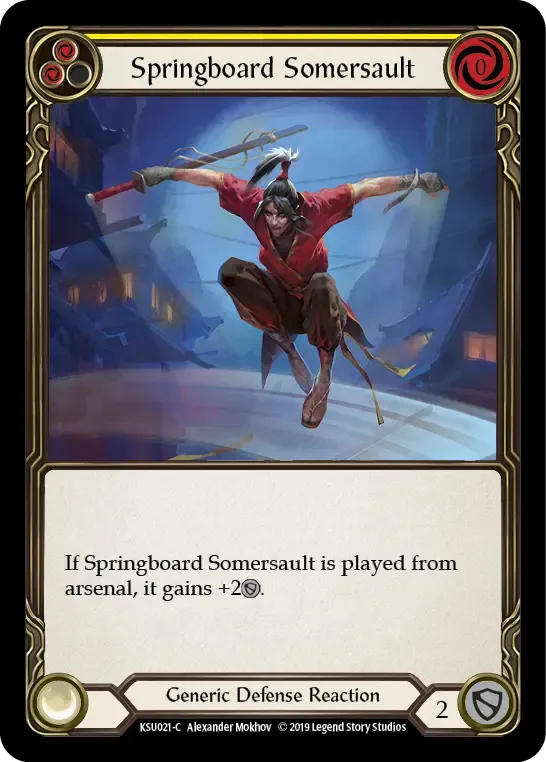 Springboard Somersault (Yellow) — Katsu, the Wanderer - Hero Deck — Flesh and Blood