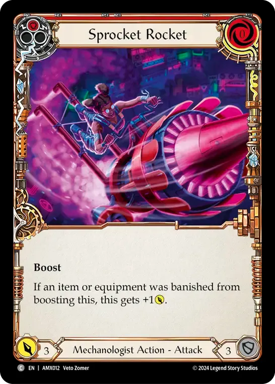 Sprocket Rocket (Red) from Armory Deck - Maxx 'The Hype' Nitro - Flesh and Blood