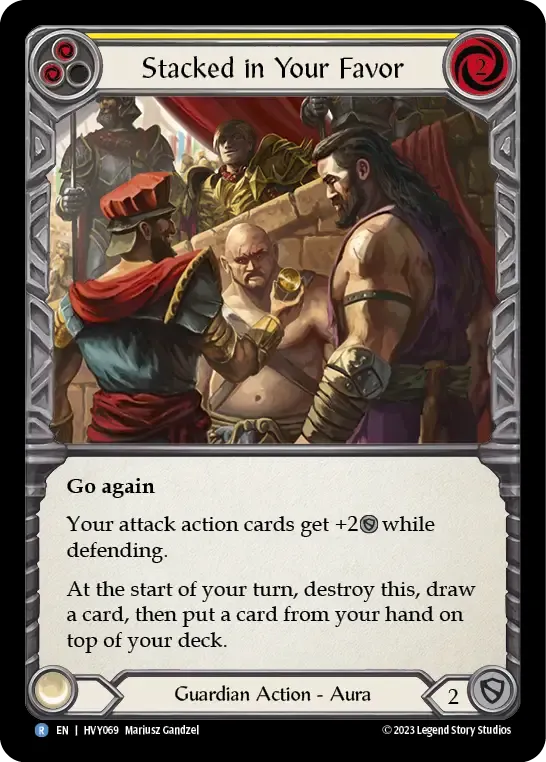 Stacked in Your Favor (Yellow) — Heavy Hitters — Flesh and Blood