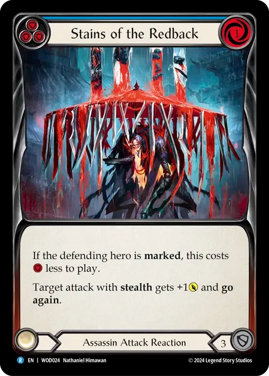 Stains of the Redback (Blue) — The Hunted Blitz Deck - Arakni, Web of Deceit — Flesh and Blood