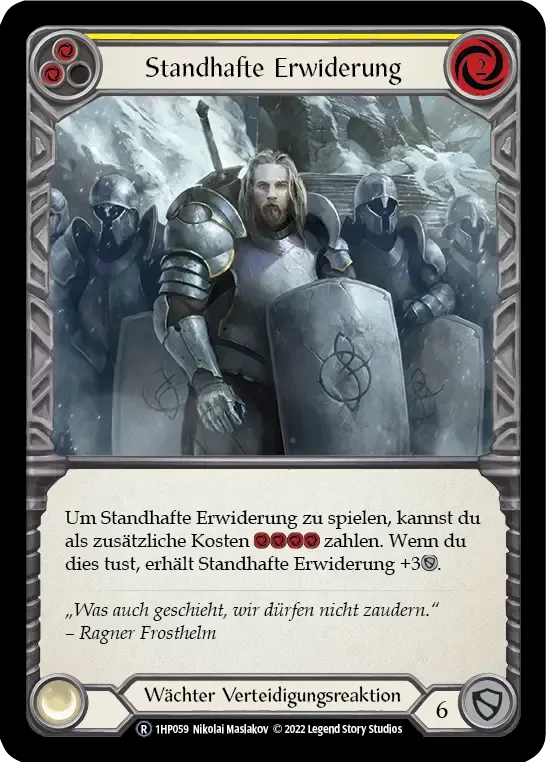Staunch Response (Yellow) from History Pack 1 - Black Label - Flesh and Blood