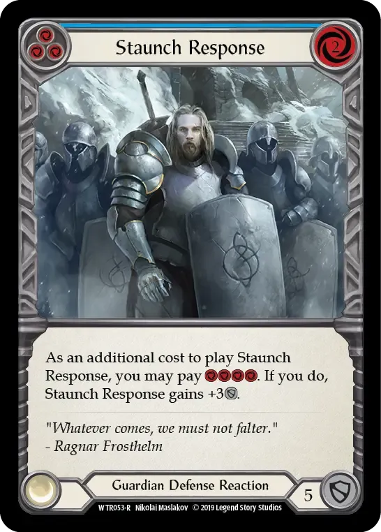 Staunch Response (Blue) — Welcome to Rathe — Flesh and Blood