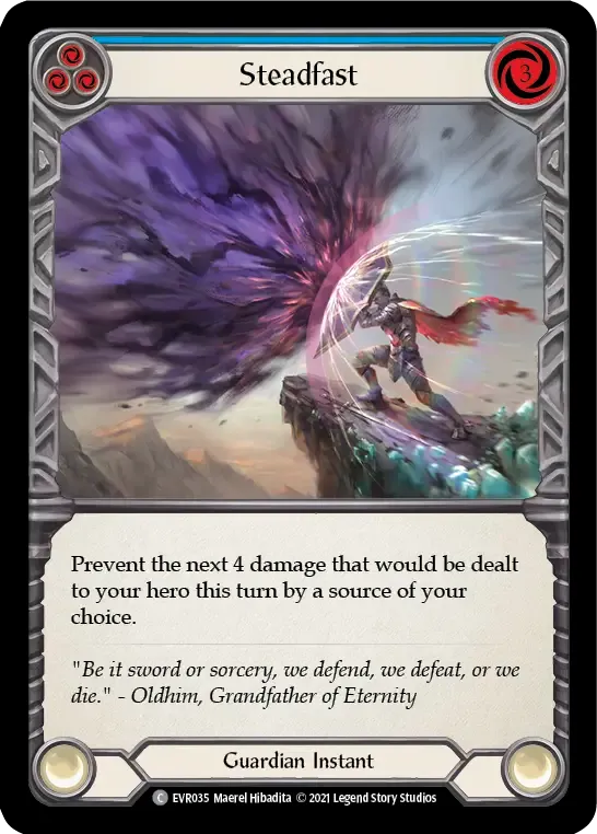 Steadfast (Blue) — Everfest — Flesh and Blood