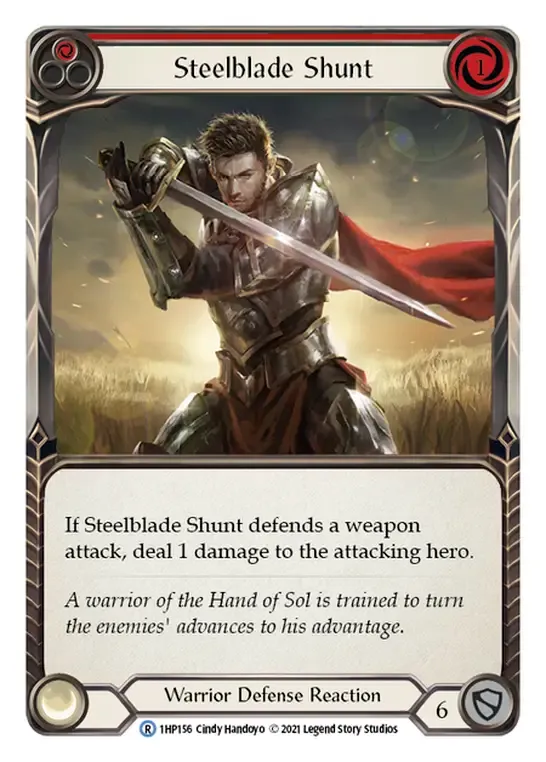 Steelblade Shunt (Red) from History Pack 1 - Flesh and Blood