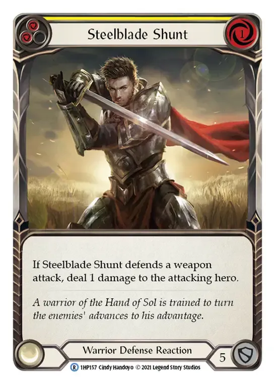 Steelblade Shunt (Yellow) from History Pack 1 - Flesh and Blood