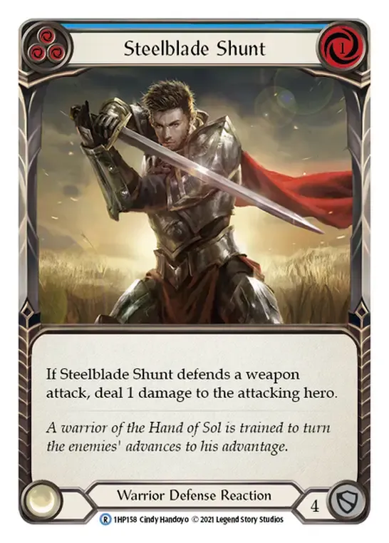 Steelblade Shunt (Blue) from History Pack 1 - Flesh and Blood
