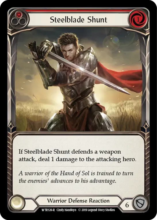 Steelblade Shunt (Red) — Welcome to Rathe — Flesh and Blood