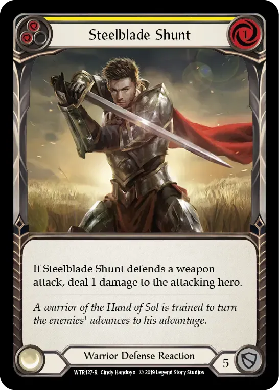 Steelblade Shunt (Yellow) — Welcome to Rathe — Flesh and Blood