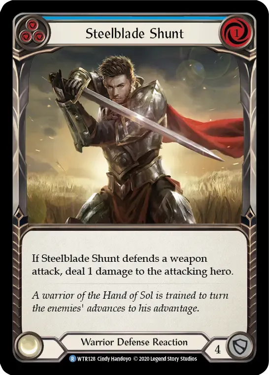 Steelblade Shunt (Blue) — Welcome to Rathe - Unlimited — Flesh and Blood