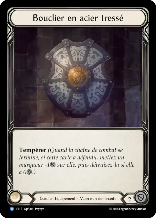 Bouclier en acier tressé — Armory Deck Origins - Jarl Vetreiði — Flesh and Blood
