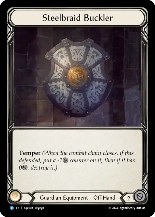 Steelbraid Buckler — Armory Deck Origins - Jarl Vetreiði — Flesh and Blood