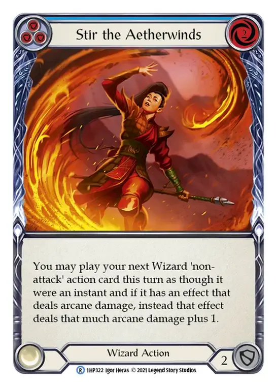 Stir the Aetherwinds (Blue) — History Pack 1 — Flesh and Blood