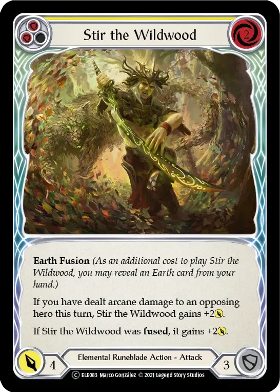 Stir the Wildwood (Yellow) from Tales of Aria - Unlimited - Flesh and Blood