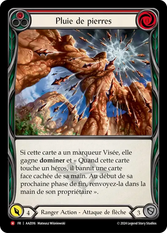 Pluie de pierres from Armory Deck - Azalea, Ace in the Hole - Flesh and Blood