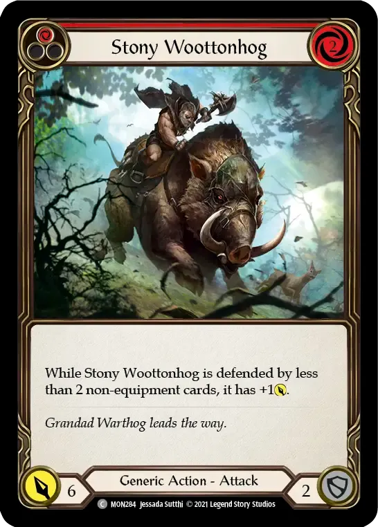 Stony Woottonhog (Red) — Monarch — Flesh and Blood