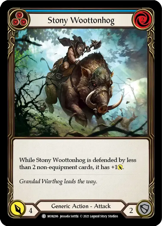 Stony Woottonhog (Blue) — Monarch — Flesh and Blood