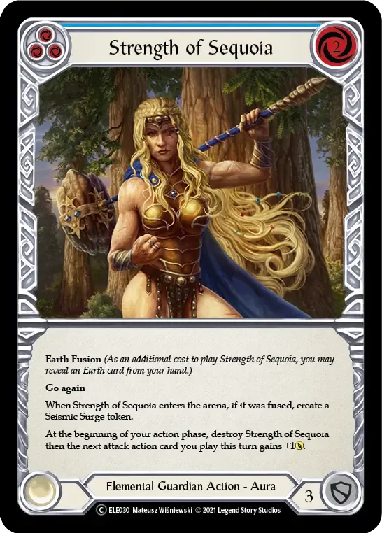 Strength of Sequoia (Blue) — Tales of Aria - Unlimited — Flesh and Blood