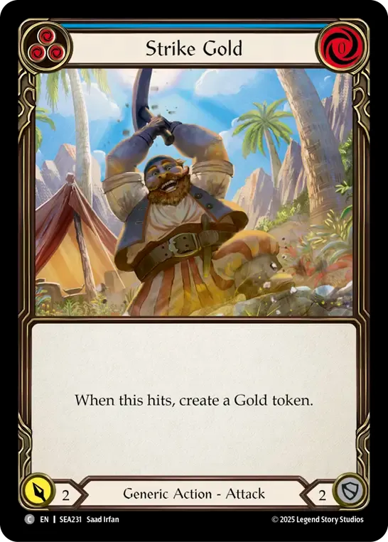 Strike Gold (Blue) — High Seas — Flesh and Blood