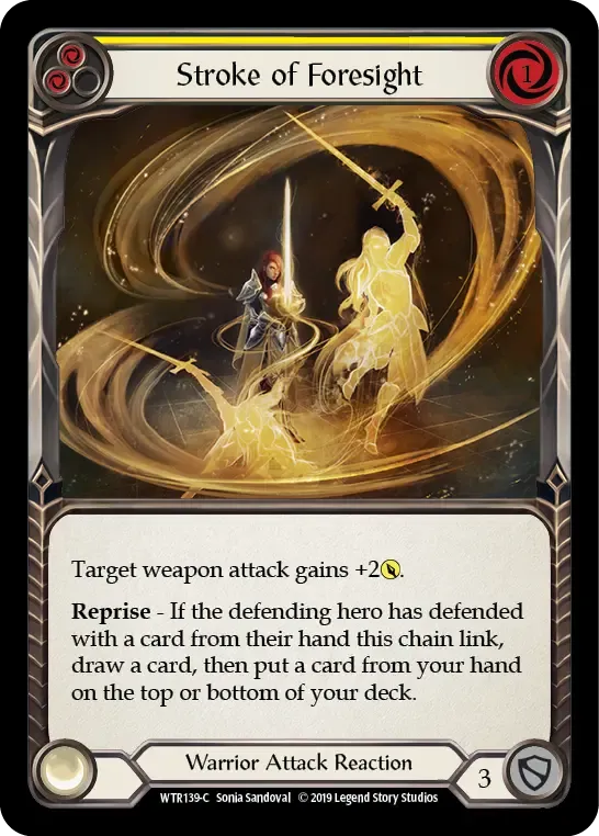 Stroke of Foresight (Yellow) — Welcome to Rathe — Flesh and Blood