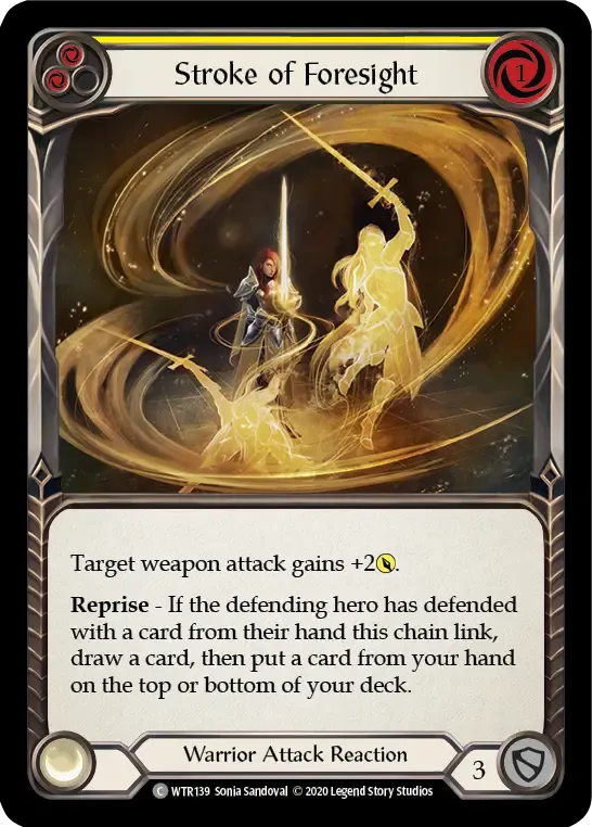 Stroke of Foresight (Yellow) — Welcome to Rathe - Unlimited — Flesh and Blood