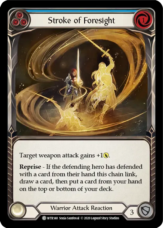 Stroke of Foresight (Blue) from Welcome to Rathe - Unlimited - Flesh and Blood