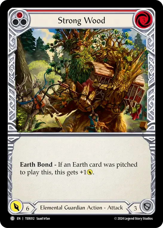 Strong Wood (Red) — 1st Strike - Terra — Flesh and Blood