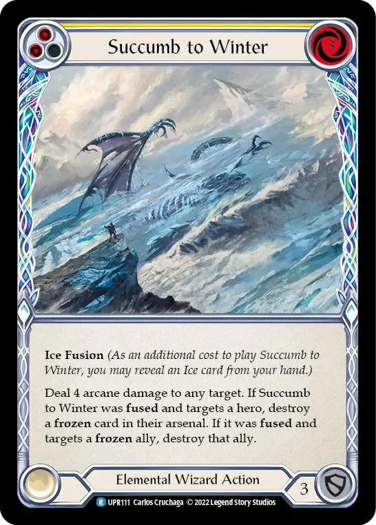 Succumb to Winter (Yellow) — Uprising — Flesh and Blood