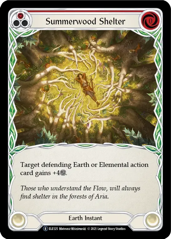 Summerwood Shelter (Red) — Tales of Aria - Unlimited — Flesh and Blood