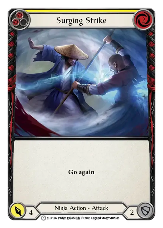 Surging Strike (Yellow) from History Pack 1 - Flesh and Blood