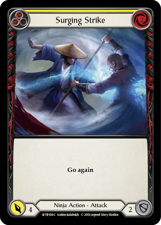 Surging Strike (Yellow) — Welcome to Rathe — Flesh and Blood